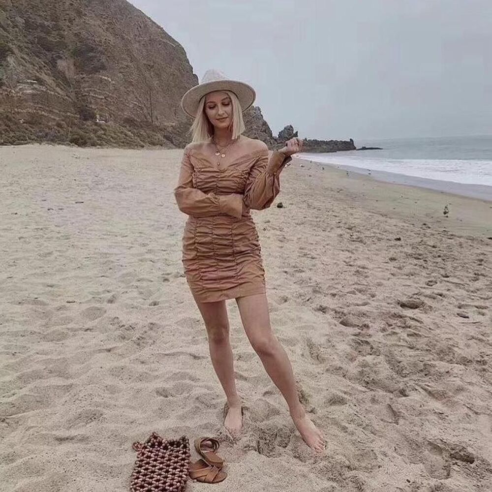 Finders Keepers Tan and Brown Dress - Picture 5 of 8